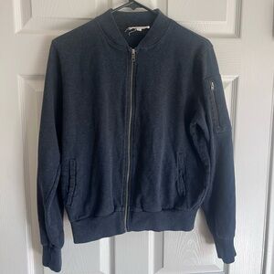 Navy Bomber Jacket Synergy Organic Clothing cotton